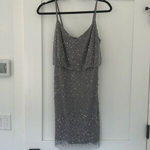 Adrianna Papell sequin mini dress